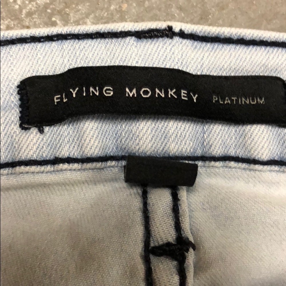 Flying Monkey Ripped Jeans Size 28 - Picture 2 of 2